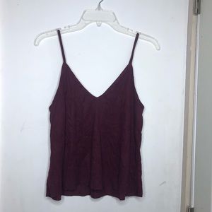 Burgundy tank top